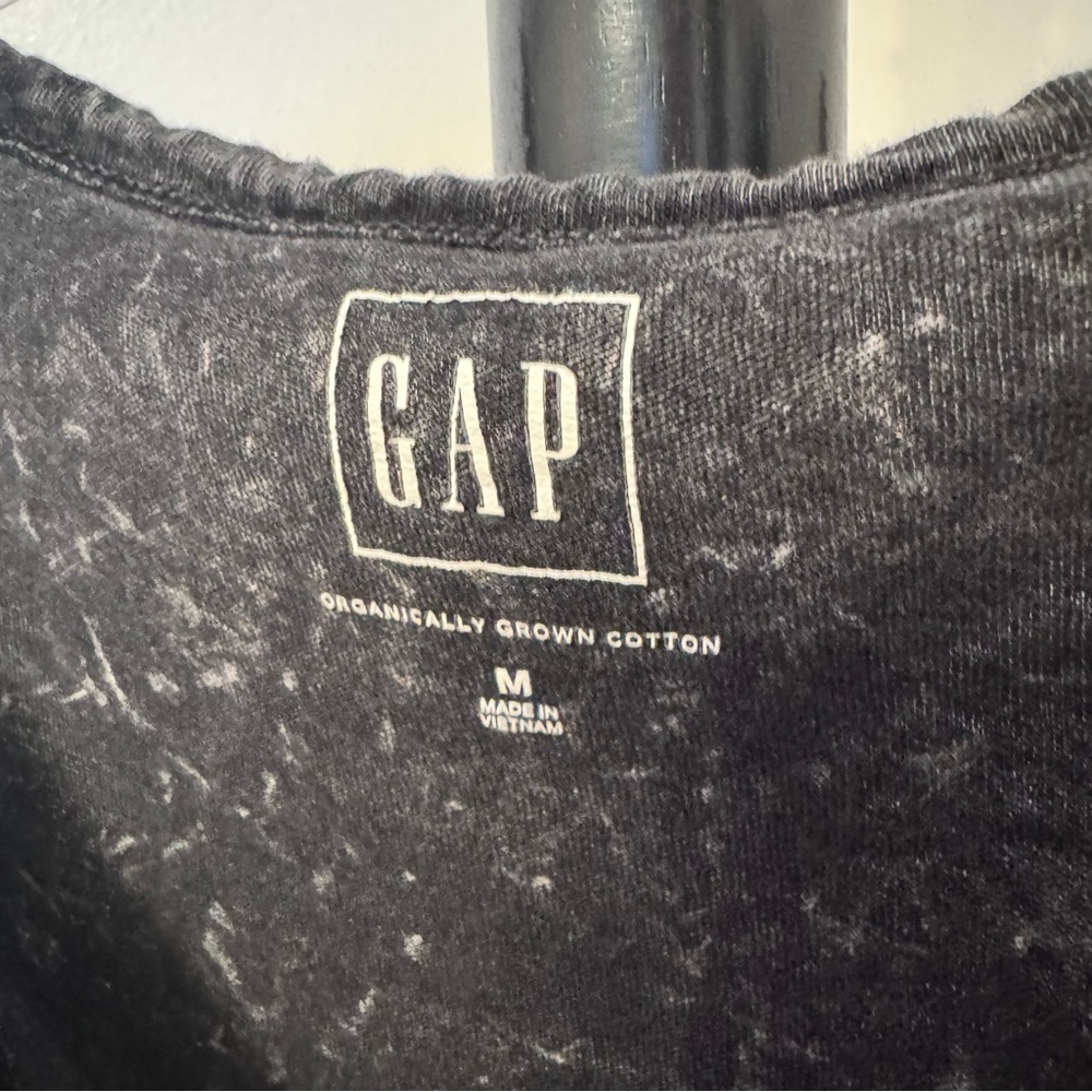 GAP Cotton Vintage Washed Long Sleeve Henley - Picture 5 of 5